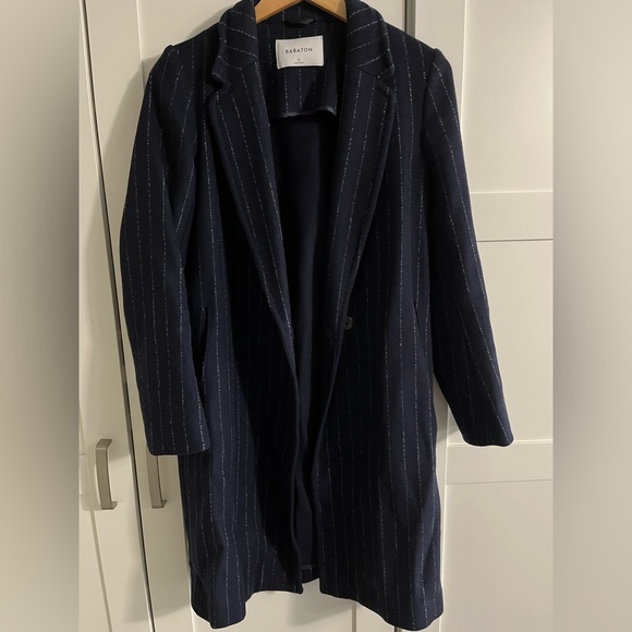 Babaton Stedman coat in Royal Navy/Avorio - Picture 2 of 6